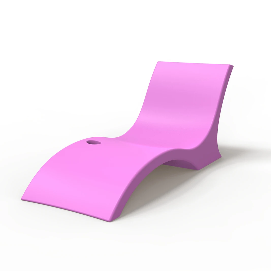 Pink Swimming Pool Lounge Chair Floating Chaise Lounge In Water Sofa Bed