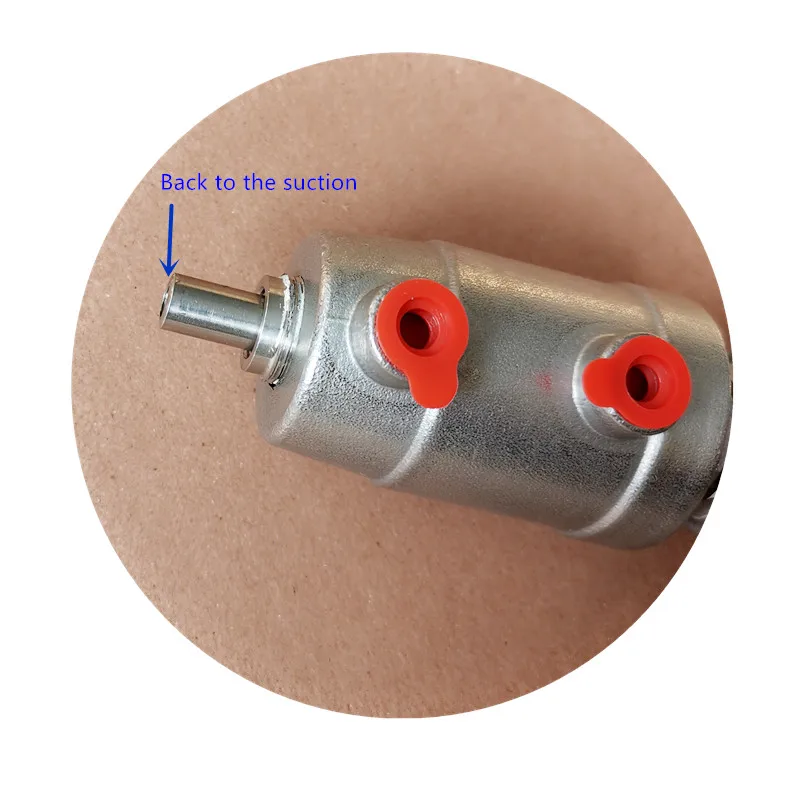 Stainless steel back suction vacuum nozzle filling