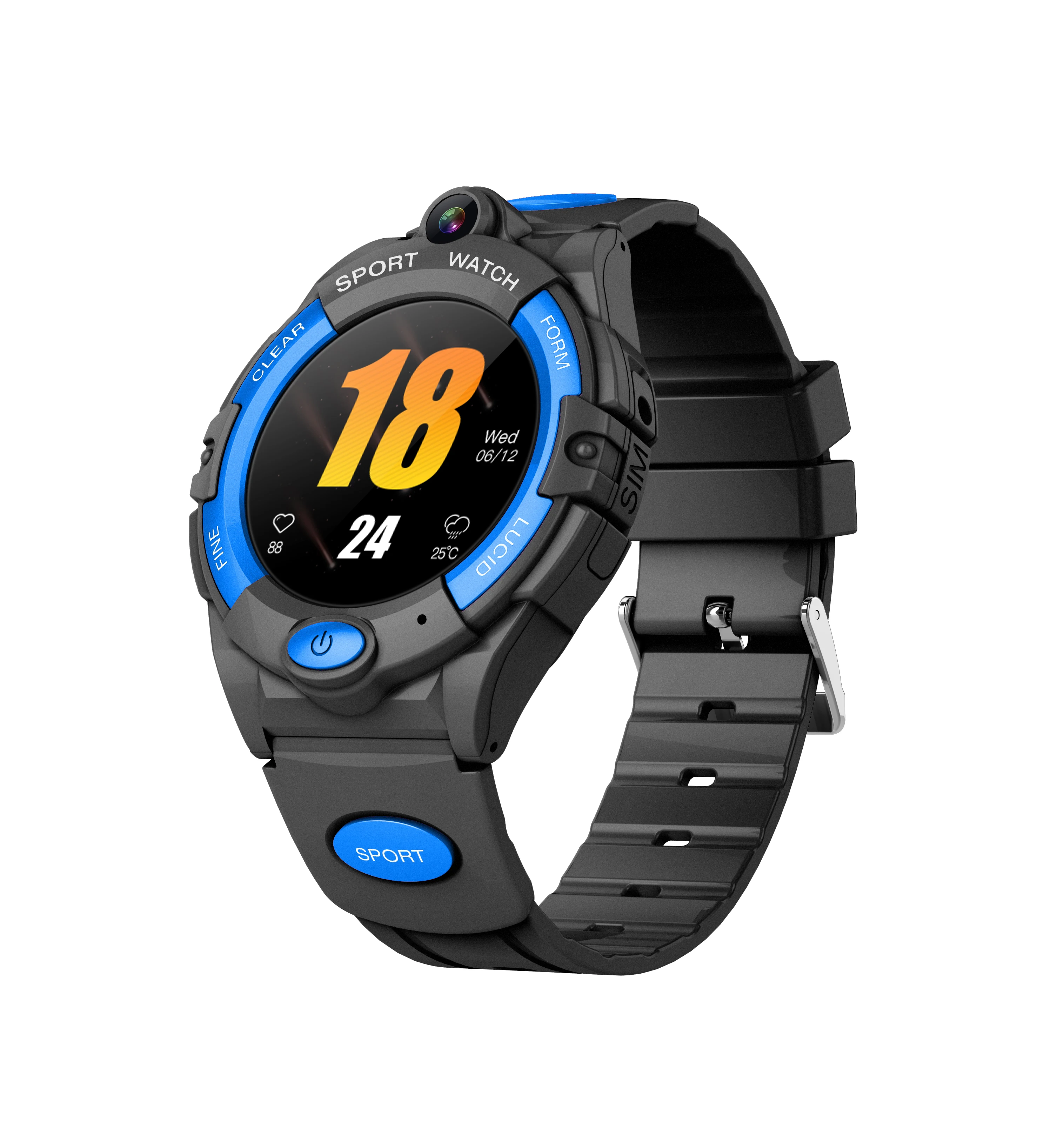 
New 2021 Smartwatch Ip68 Waterproof Sos Panic Button 4G Fall Detection Senior Kids Calling Reloj Smart Watch With Gps 