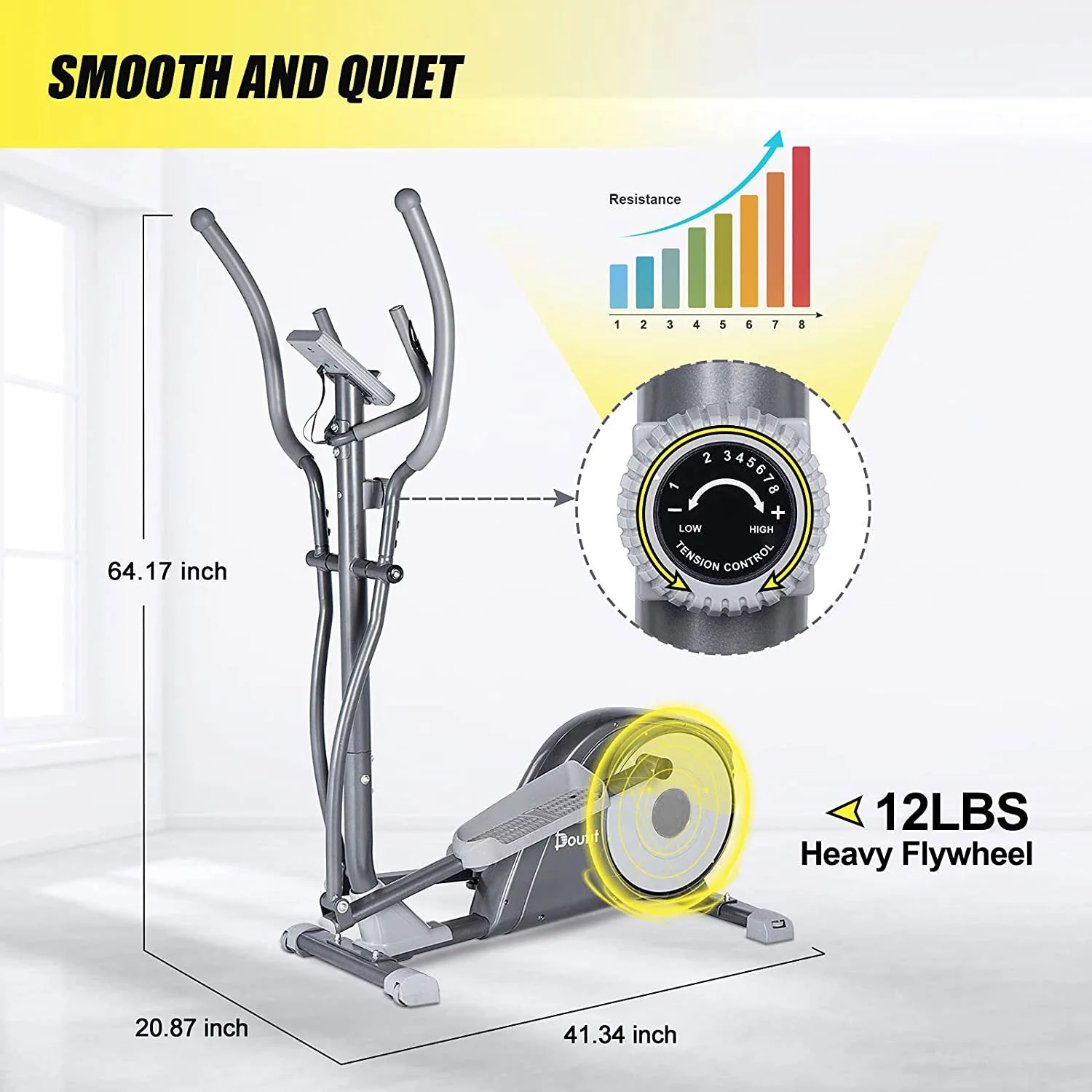 Wholesale professional magnetic elliptical trainers home elliptical trainer bike China cross trainer elliptical machine for sale