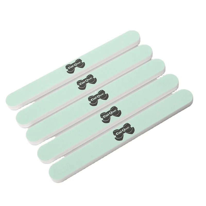 Professional Emery Board Manicure Pedicure Art Tools Custom Logo Double-Sided Nail File Set