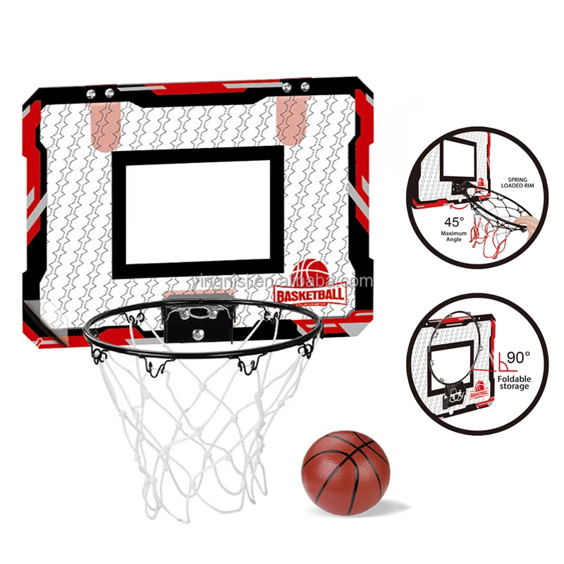 Dunk Basketball Hoop Indoor for Kids 16 inch basketball backboard kids indoor wall mounted dunk able basketball hoop with spring