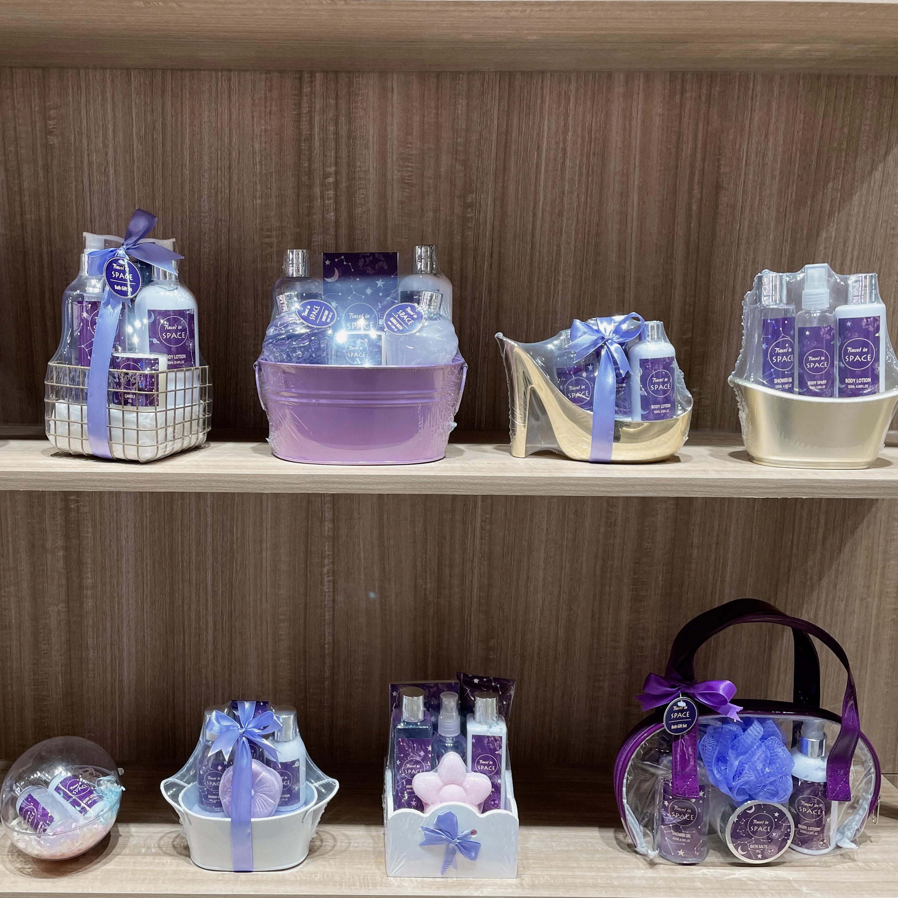 oem wholesale self care gift set bath salt sponge bath sets bath gift sets spa