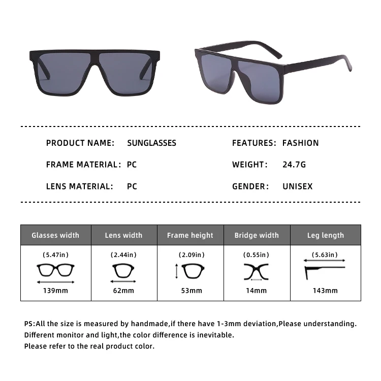 New one-piece lenses large frame sunglasses for trendy men UV resistant fashion sports one-piece sunglasses