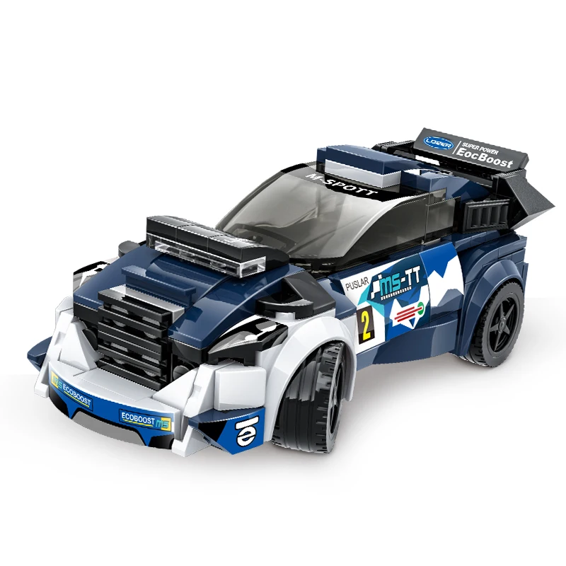 Super Sports Car Racing DIY Puzzle 2879pcs Small Particle Building Blocks for Boys Christmas Set in Box