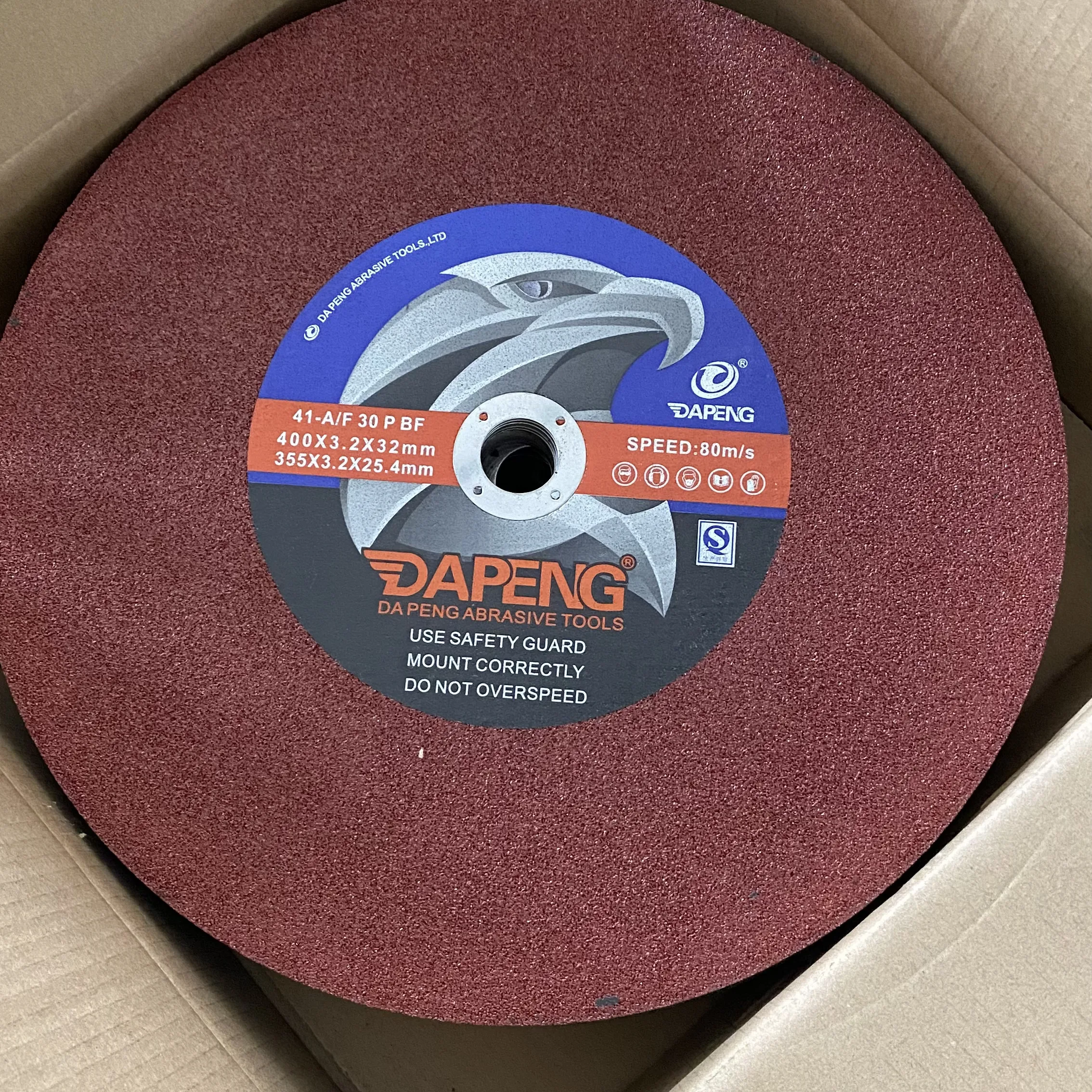 14 Inch Steel Stainless Aluminum Oxide Silicon Carbide Abrasive Rotary Cutting Disc Resin Fiberglass Backing Customizable