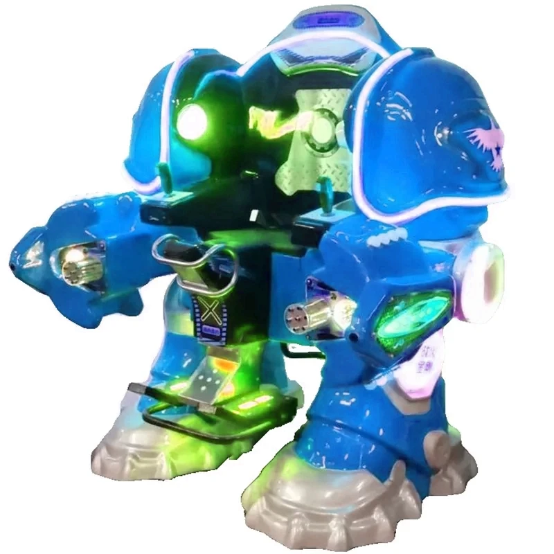 Amusement Park Rides Kids Game Machine Remote Control Walking Robot Battle King Ride For Sale