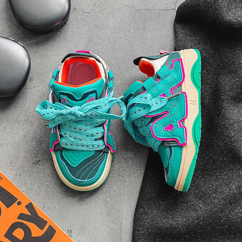 Autumn New Teenage Children Boys Girls Breathable Non-slip Sports Shoes Kids Fashion Casual Running Shoes