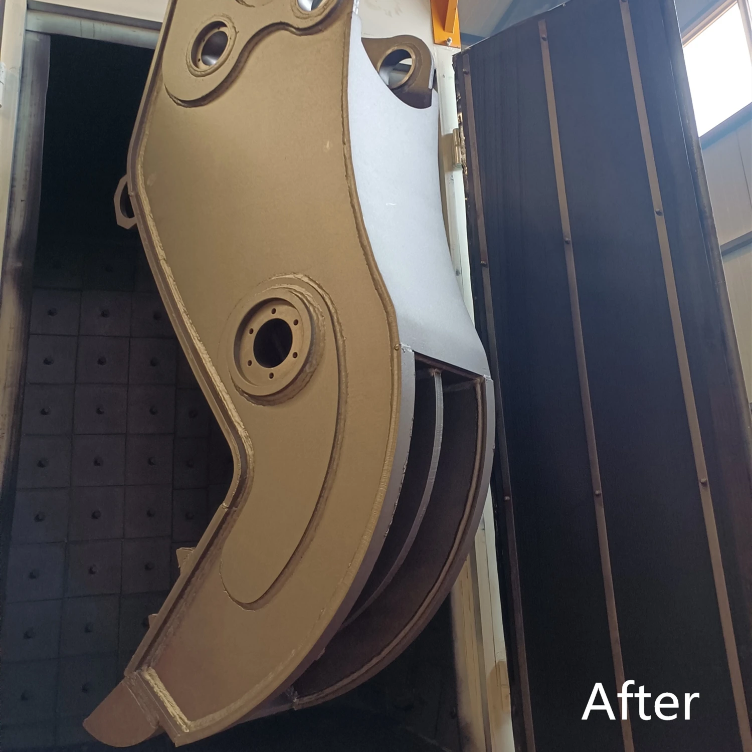 
Coach leaf spring shot blasting machine,surface strengthening process technology 