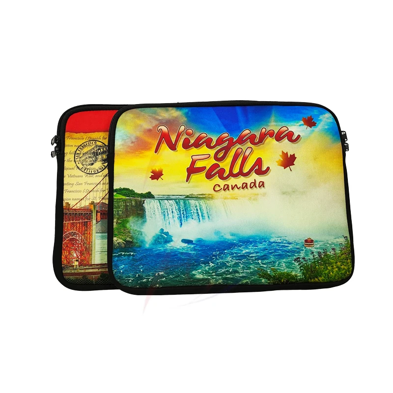 Durable Waterproof Neoprene Laptop Sleeve Bag Protection Travel Note Book Case with Zipper Briefcase Bag