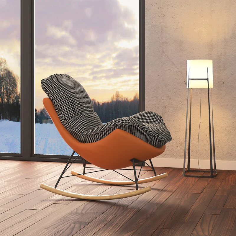 Nordic Light luxury lazy living room family bedroom balcony adult rocking chair