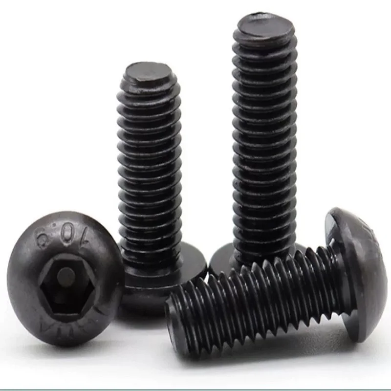 M3*35 stainless steel with black zinc button head hex socket screw