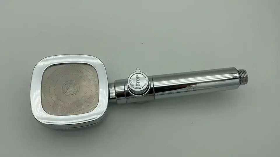4-function square chrome toilet shut off hand shower