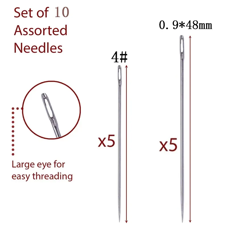 Wholesale Automatic Easy Sewing Needle Threader with 10pcs Needles for Sewing Crafting Knitting Quilting DIY Art Sewing Tool