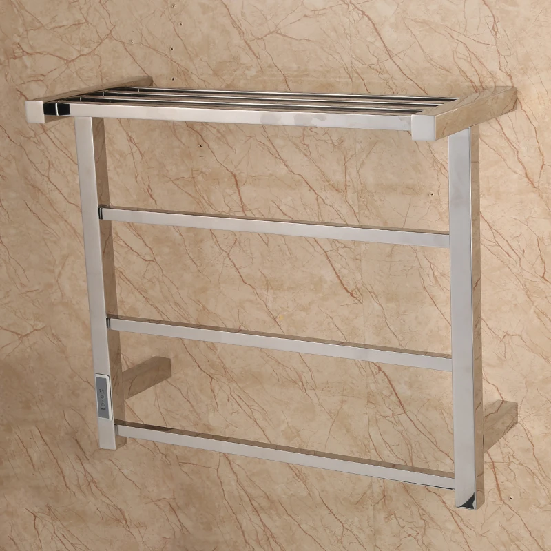 
mirror polish Wall Mounted Electric Towel Warmer Heated Towel Rail For Bathroom 
