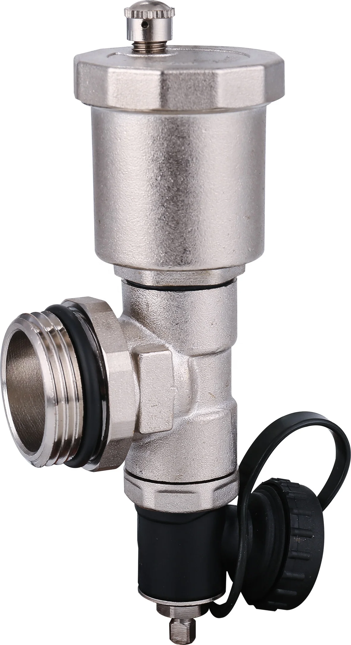 Underfloor heating system pressure relief valve  floor heating manifold copper drain air vent valve