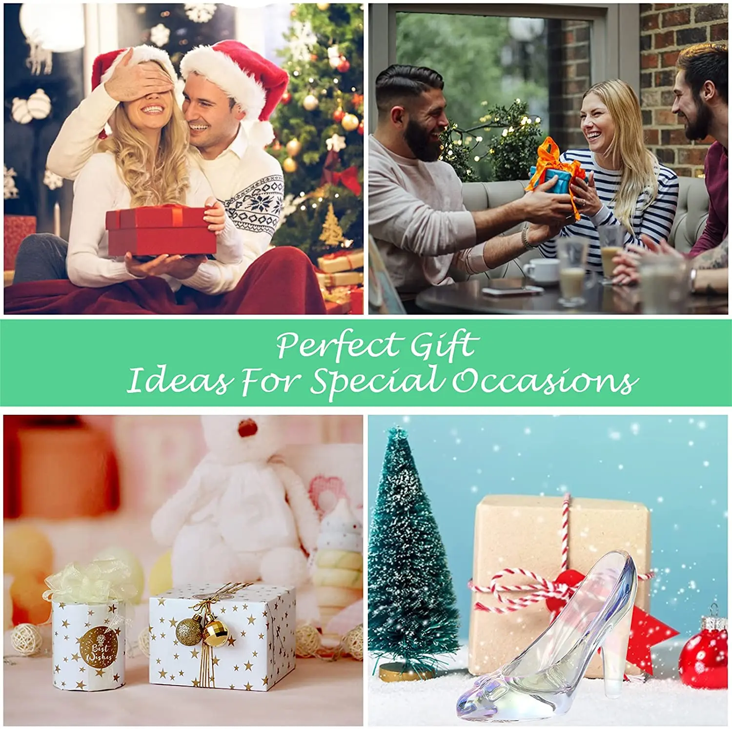 Crystal High Heels Shoes Ornaments Glass Slipper Decoration Gift for Birthday Wedding Party