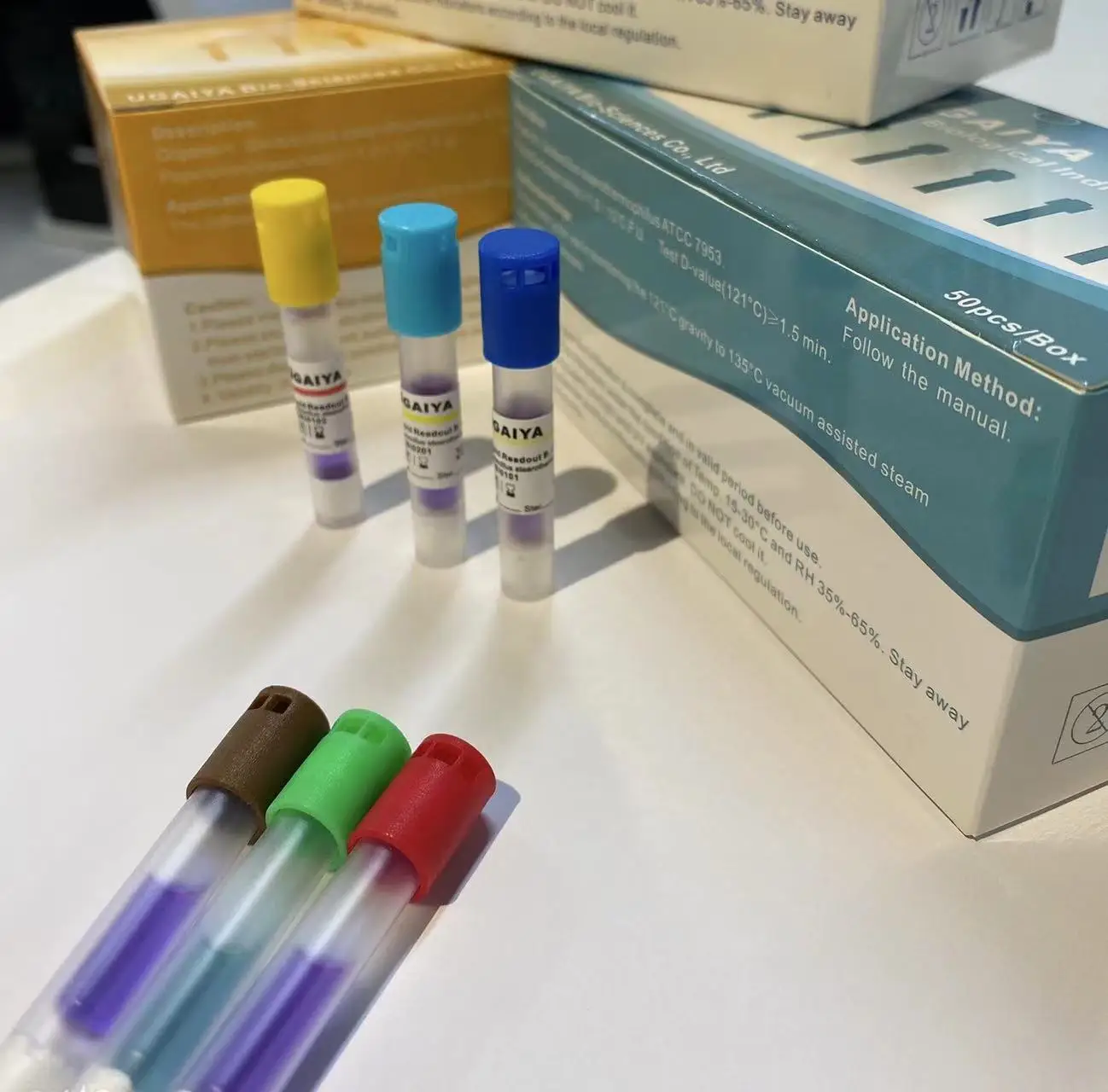 Pulse Valuum High Temperature Steam Autoclave Validation 20 Minutes Rapid Biological Indicator for Sterilizer Performance Test