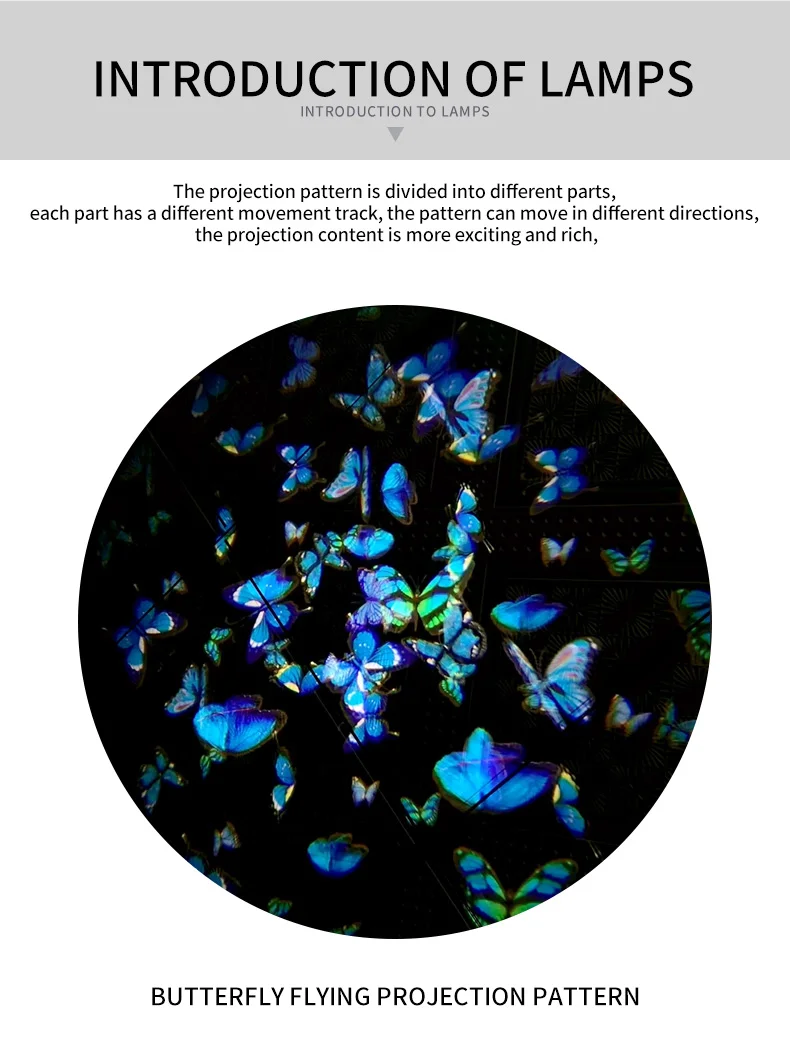 Оригинальный креативный узорчатый светильник с особым эффектом 150 Вт внутреннее освещение светодиодный динамический