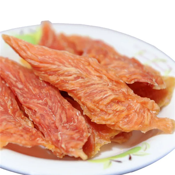 petideal dry chicken breast jerky pet snacks for dog treats