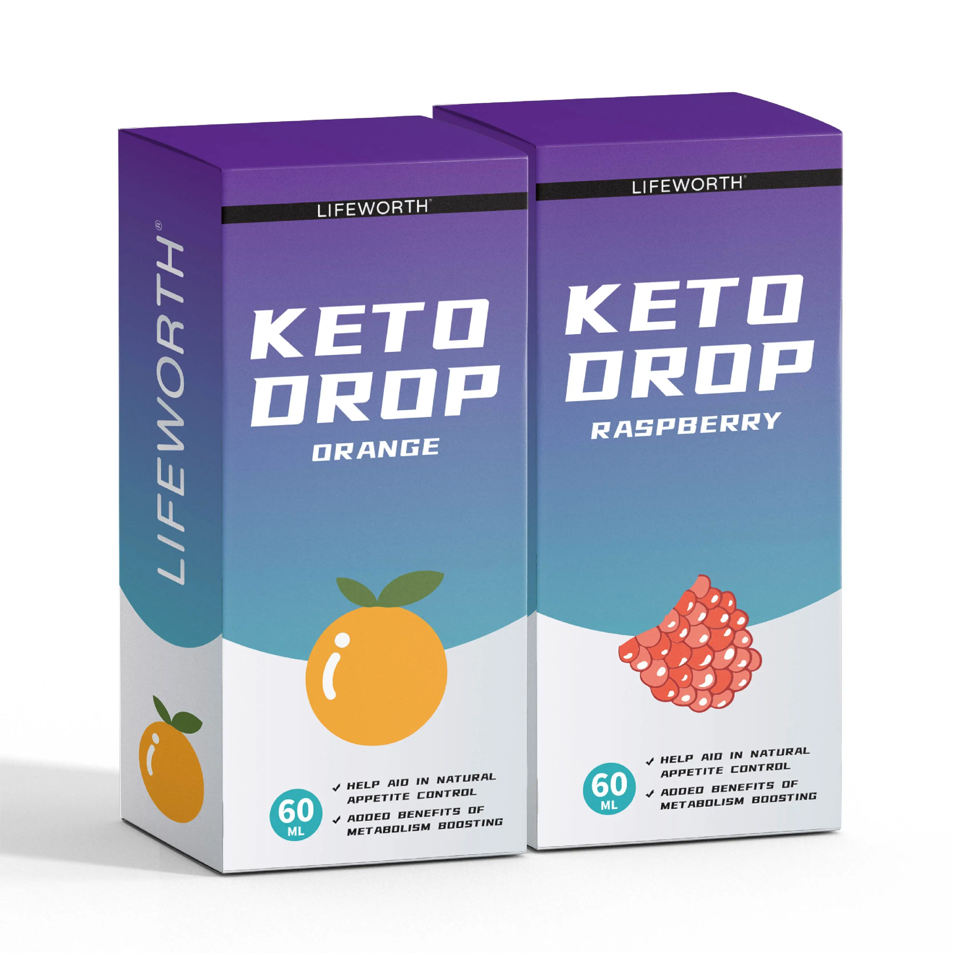 Lifeworth OEM предварительно тренировочная добавка персиковый аромат потеря веса keto bhb drops