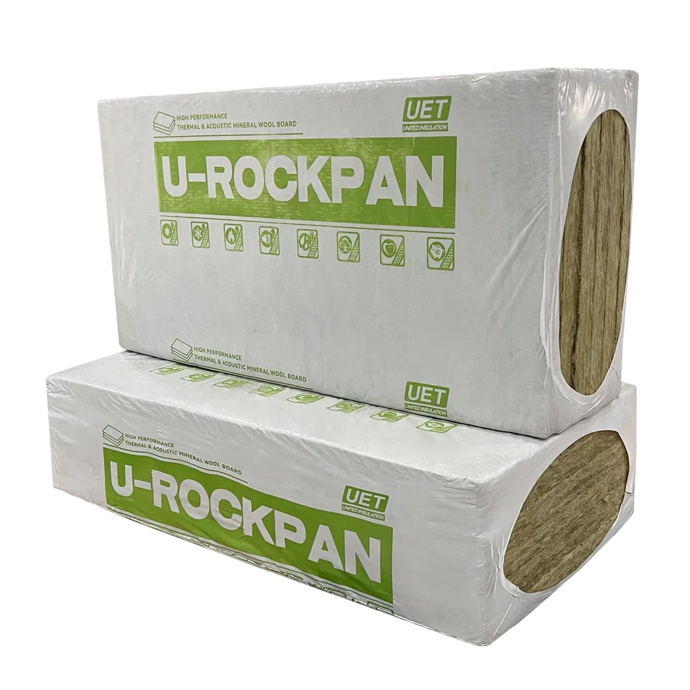 UET Professional Production FireProof Rock Wool Board Heat Insulation 180kg/m3 thick 50mm mineral stone rock wool board
