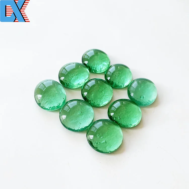 
Fire Glass Gems Flat Glass Beads 