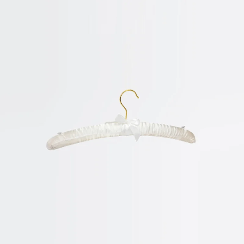 High Quality Custom Made Color Satin Dress hangers For Cloths