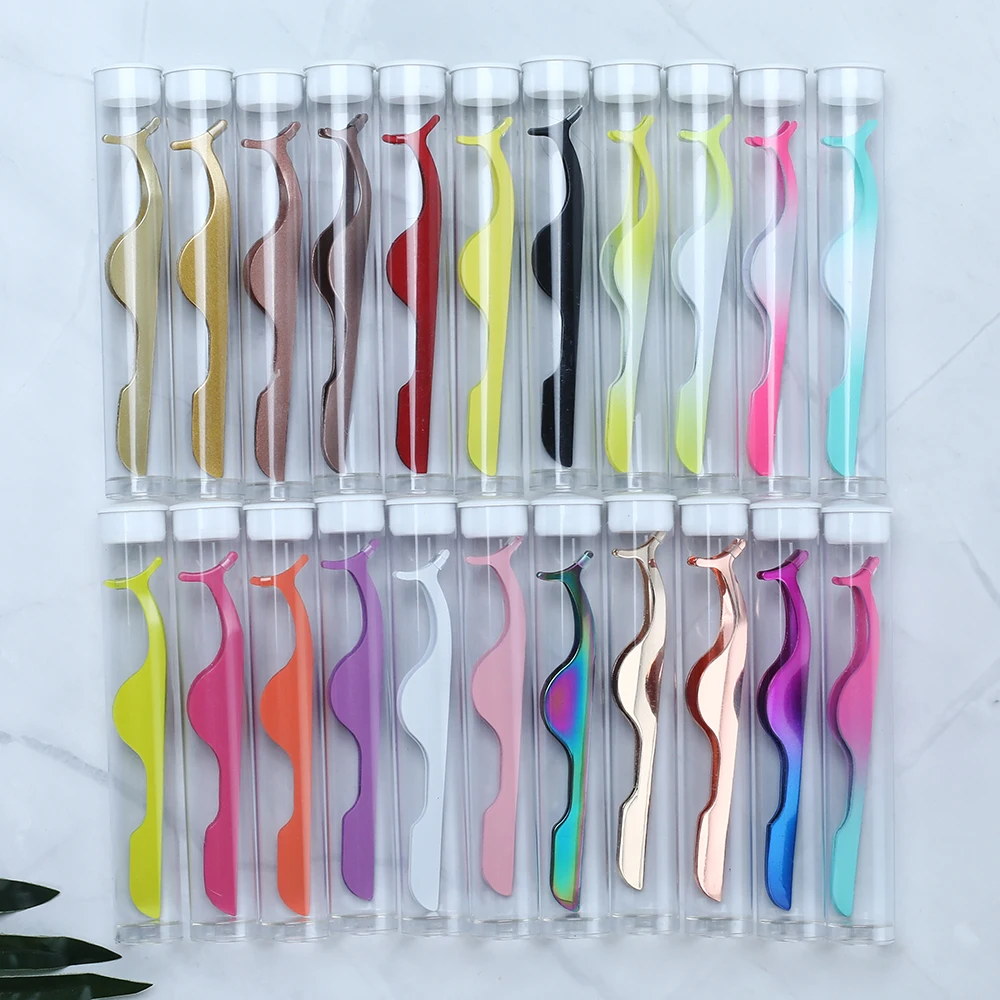 Wholesale Price Plastic Eyelash Tweezers Eyelash Tweezers Plastic Plastic Tweezers For Eyelashes