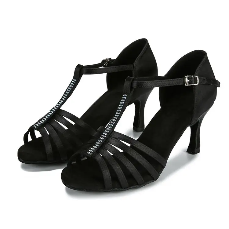 Direct Sales Women Cheap Dance Shoes Premium Ladies Ballroom Salsa Latin Dancing Shoes with Factory Hot Sale