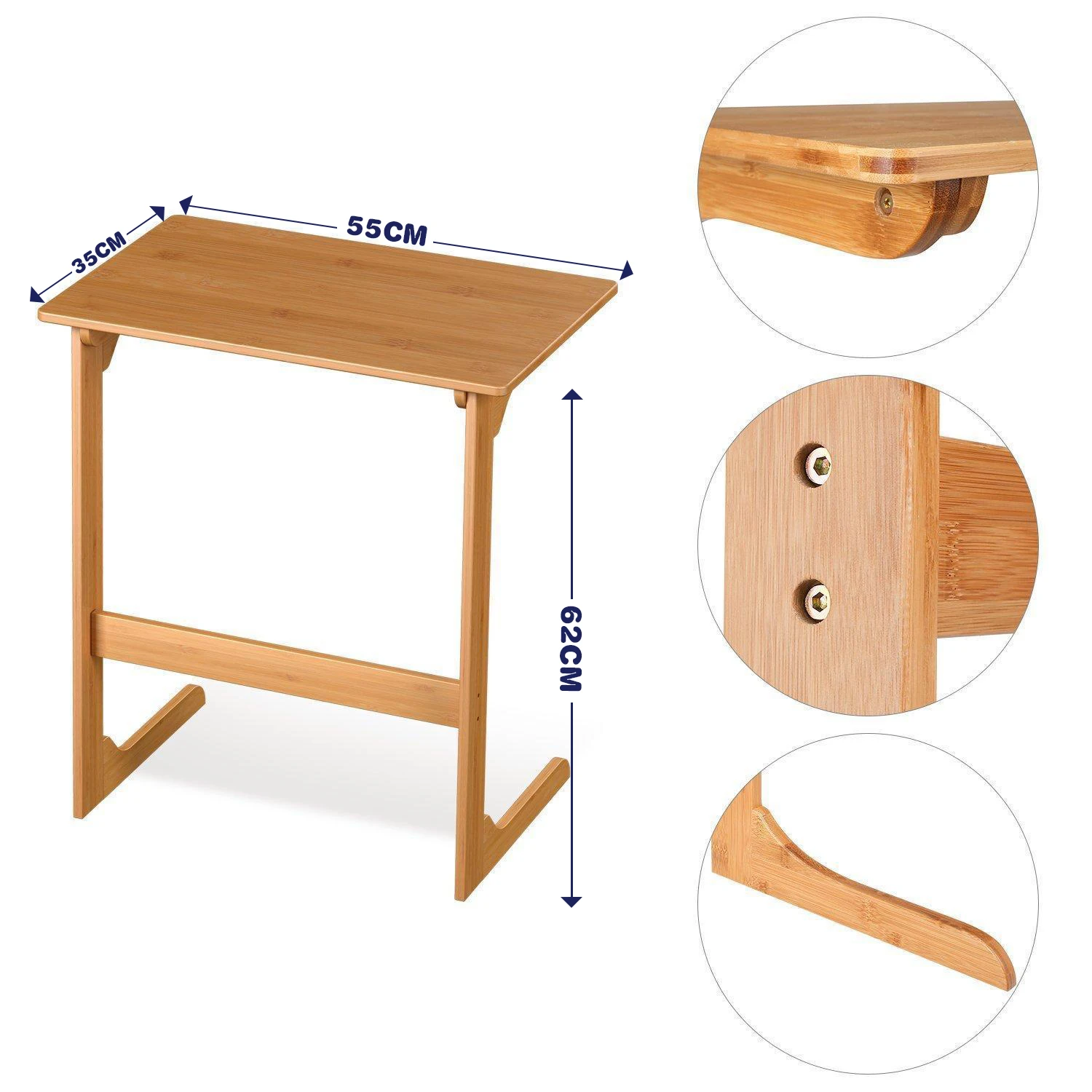 Modern Studio Desk Bamboo Sofa Couch Coffee End Table Bed Side Table