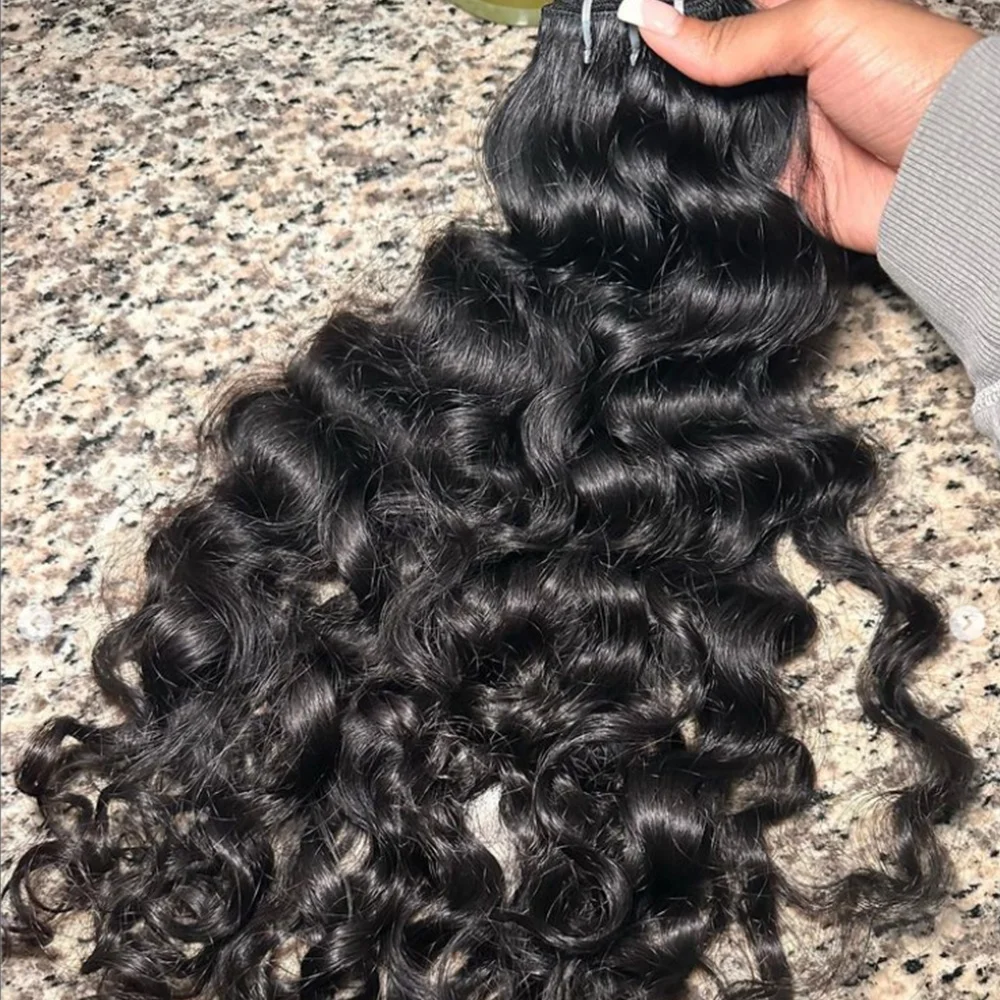 Temple Human Hair Virgin Cuticle Intact Hair Bundle Vendors Raw Double Drawn Weft Raw Indian Extension,100% Unprocessed Vietnam