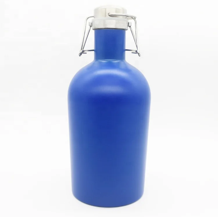 2L Stainless Steel 304 Food Grade Beer bottles Beer Growler Beer Keg Wholesale Double Wall 18/8 Insulated Vacuum with lid