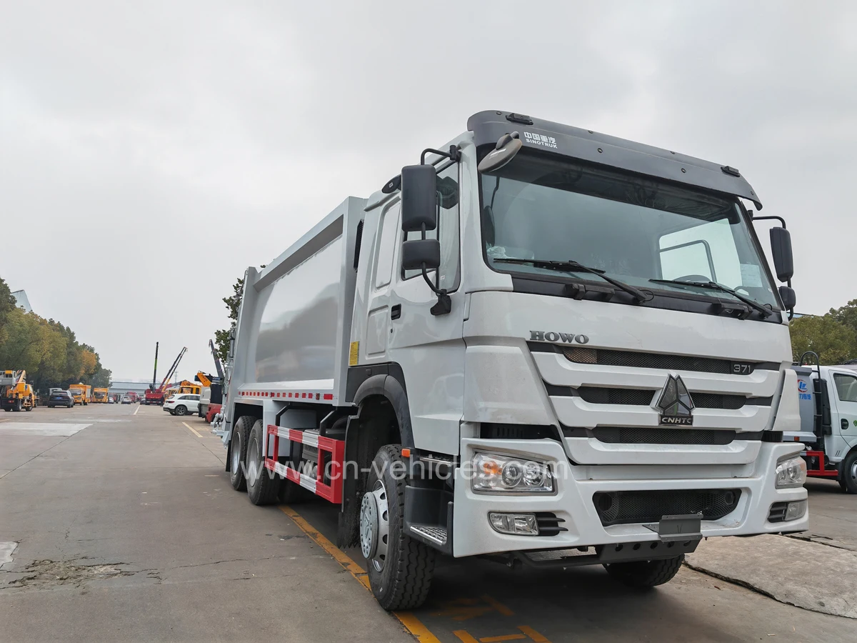 Sinotruk HOWO 6x4 20 куб. М 18 м3 25 тонны уплотнитель для мусоровозов с задней загрузкой