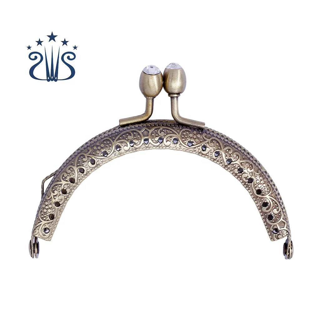 Модный Мини-клатч 8,5 см, рамка для кошелька, металлическая рамка для дамской сумочки с замком