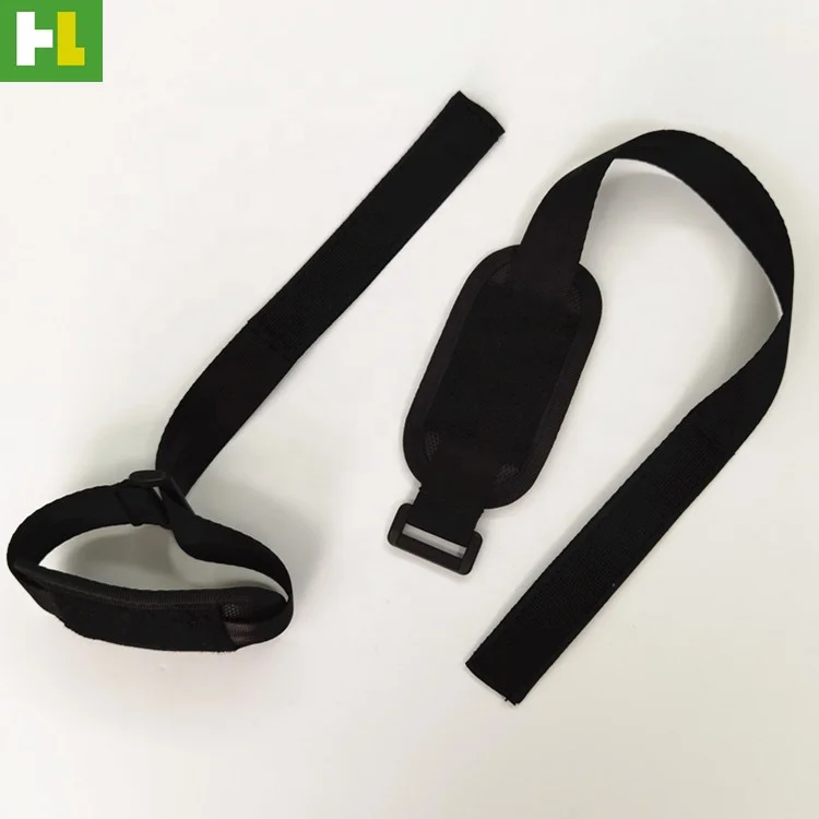 Factory direct sale soft nylon hook and loop holding strap with pad