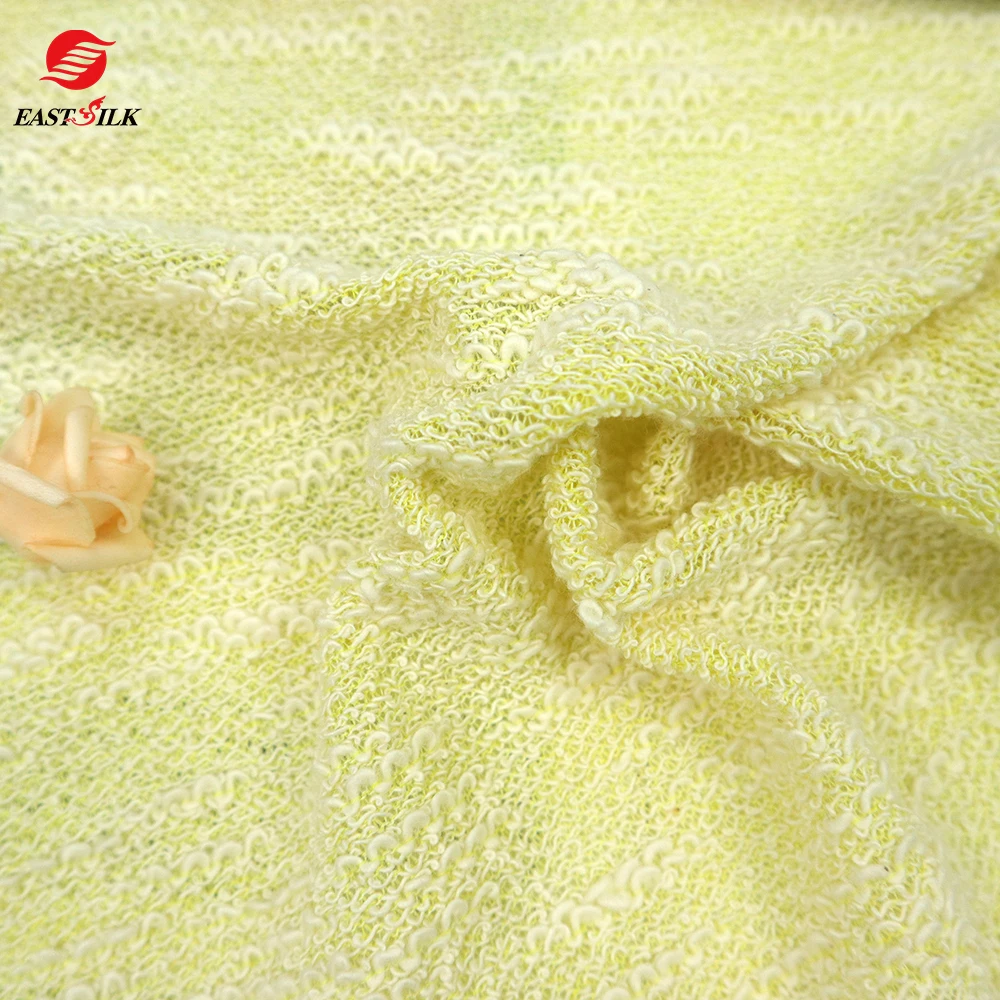Fabric Supplier Wholesale Textiles loose knitting loop TC polyester cotton terry cloth clothes fabric for hoodie