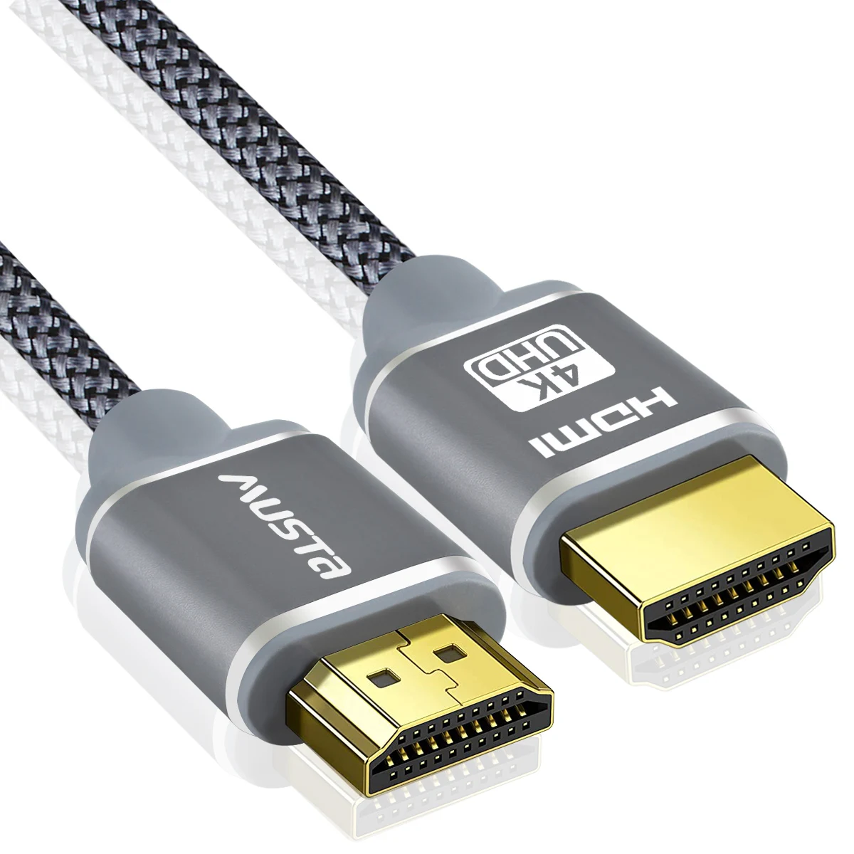 24K Gold Plated High Speed Hdmi Cable premium nylon braided 3D 4k 60hz Hdmi Cable male to male Ultra High Speed 2.0 Hdmi Cable