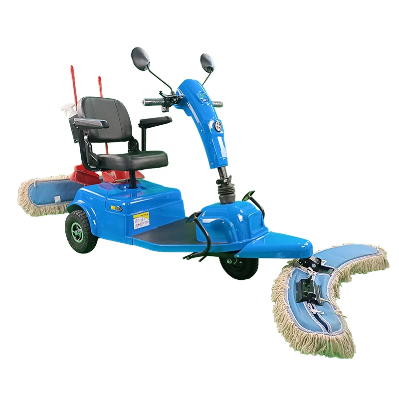 Ride on Floor Mopping Sanitary Equipment Three Wheel Dust Cart