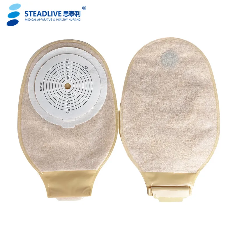 80mm flange one piece rectal pouch system  colostomy bag for ileostomi