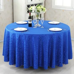 White Round Polyester Wedding Events Party Banquet Table Decoration Restaurant Tablecloth Wedding Cheap Round Tablecloth