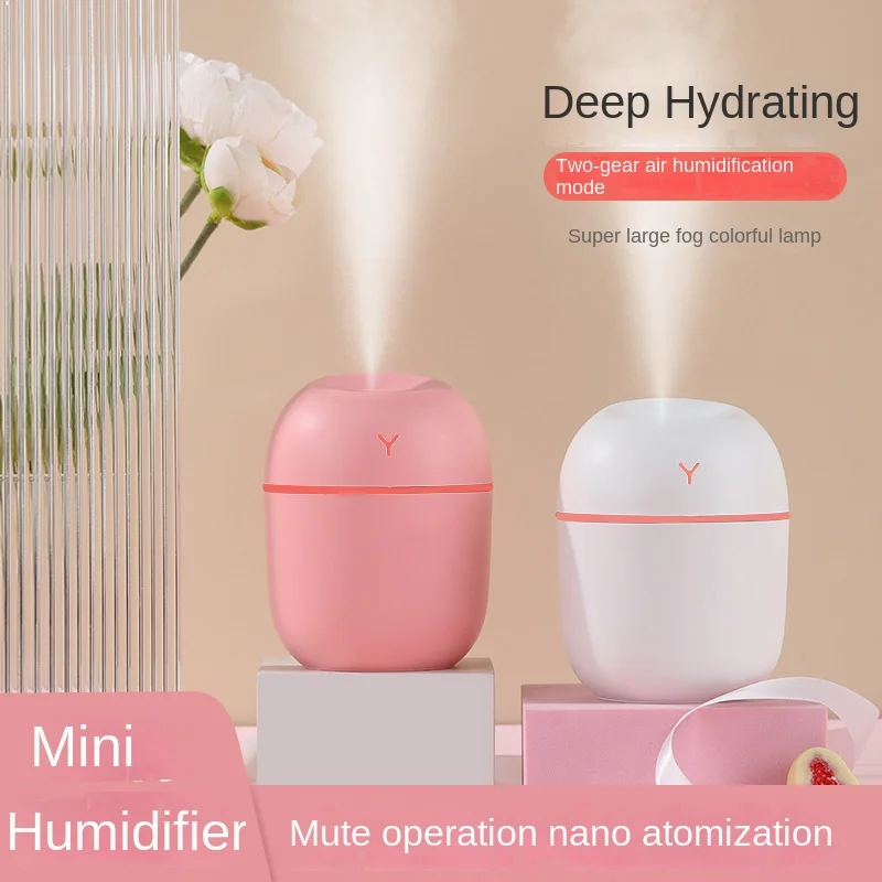 Portable Mini Humidifier Ultrasonic Air Humidifier 220ML Aroma Essential Oil Diffuser for Home Car USB Fogger Mist Maker