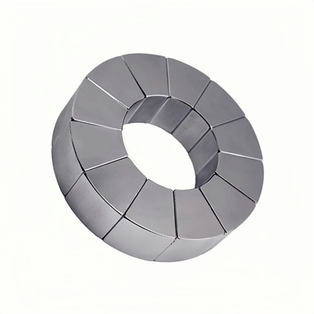 Super Strong Magnetic Force Arc Segment Magnet Customized Trapezoid Magnet Wedge Magnet
