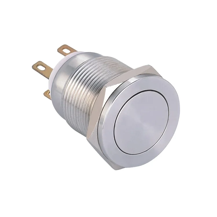 ONPOW 19mm Anti-vandal push button switch stainless steel switch (CE, ROHS)