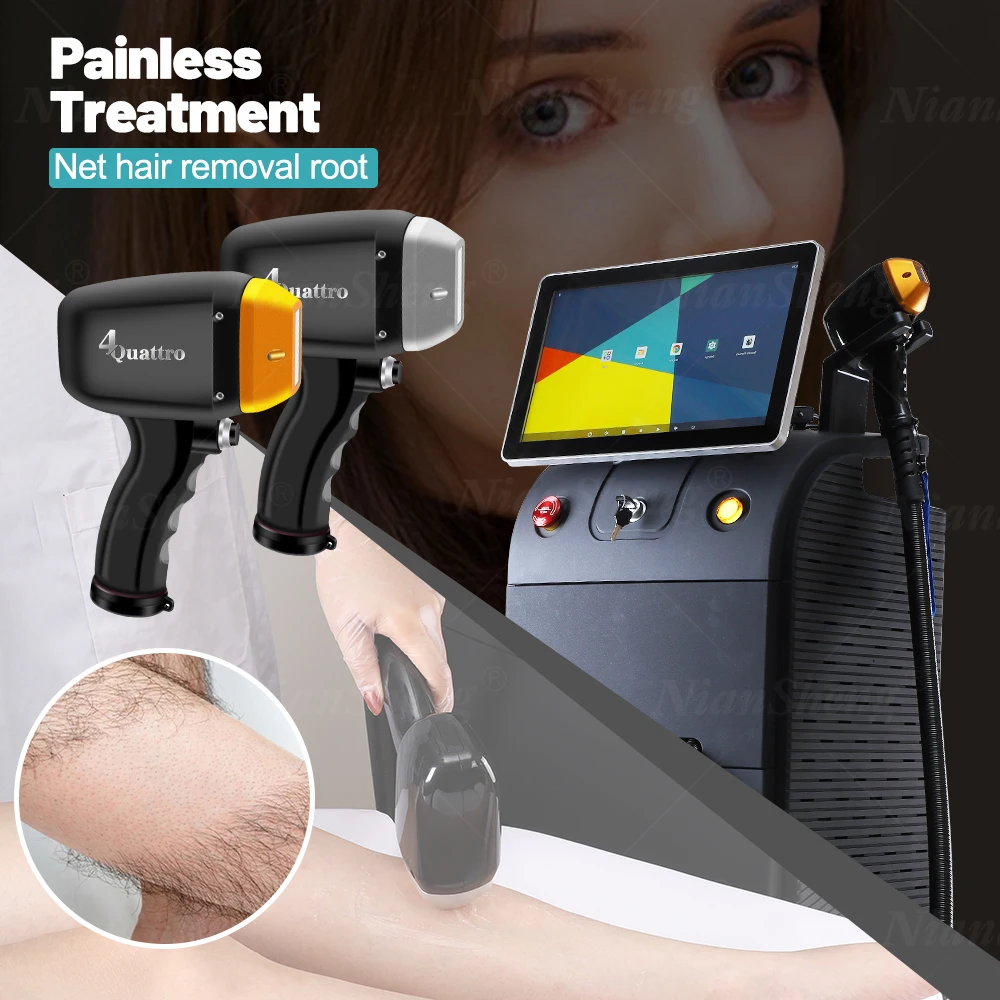 755 808 1064nm so pranos ice platinum Titanium Diode Laser  Permanent Hair Removal Beauty Machine