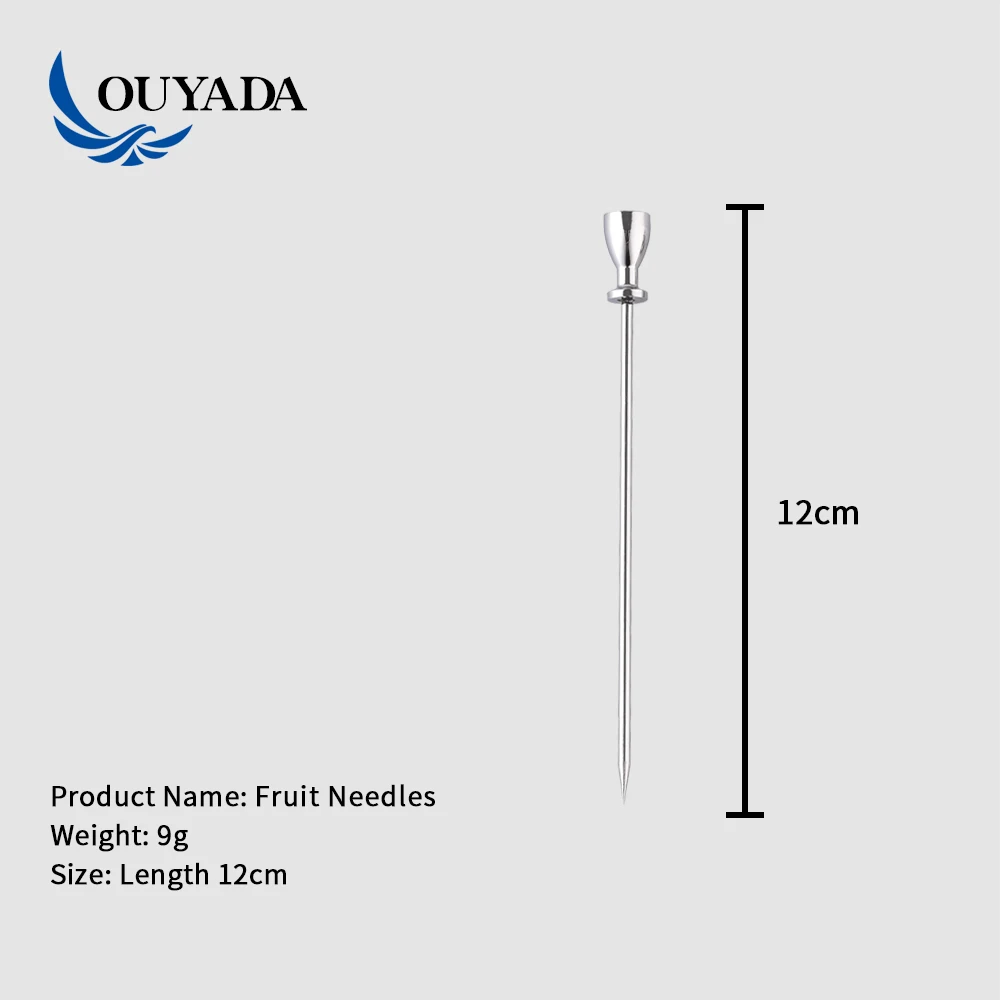 
Factory Direct custom high quality stainless steel metal martini cocktail pick 