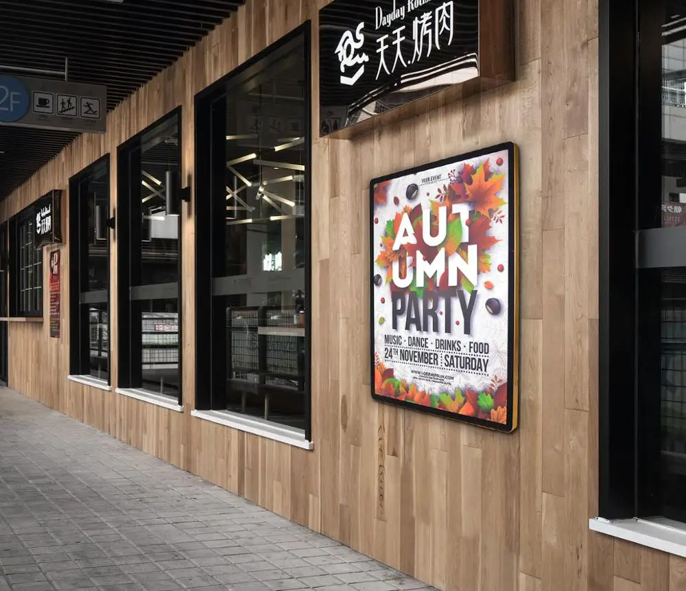 
flex signboard design back light picture frames led photo frame 