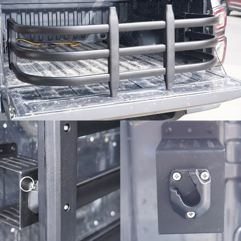 High Strength Aluminum Alloy Bed Extender Universal Pickup Truck Expander Bumper for Jeep GLADIATOR