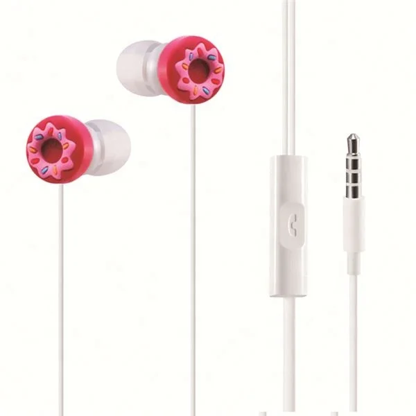 
Promotional soft pvc cartoon gift silicone in-ear earphone 