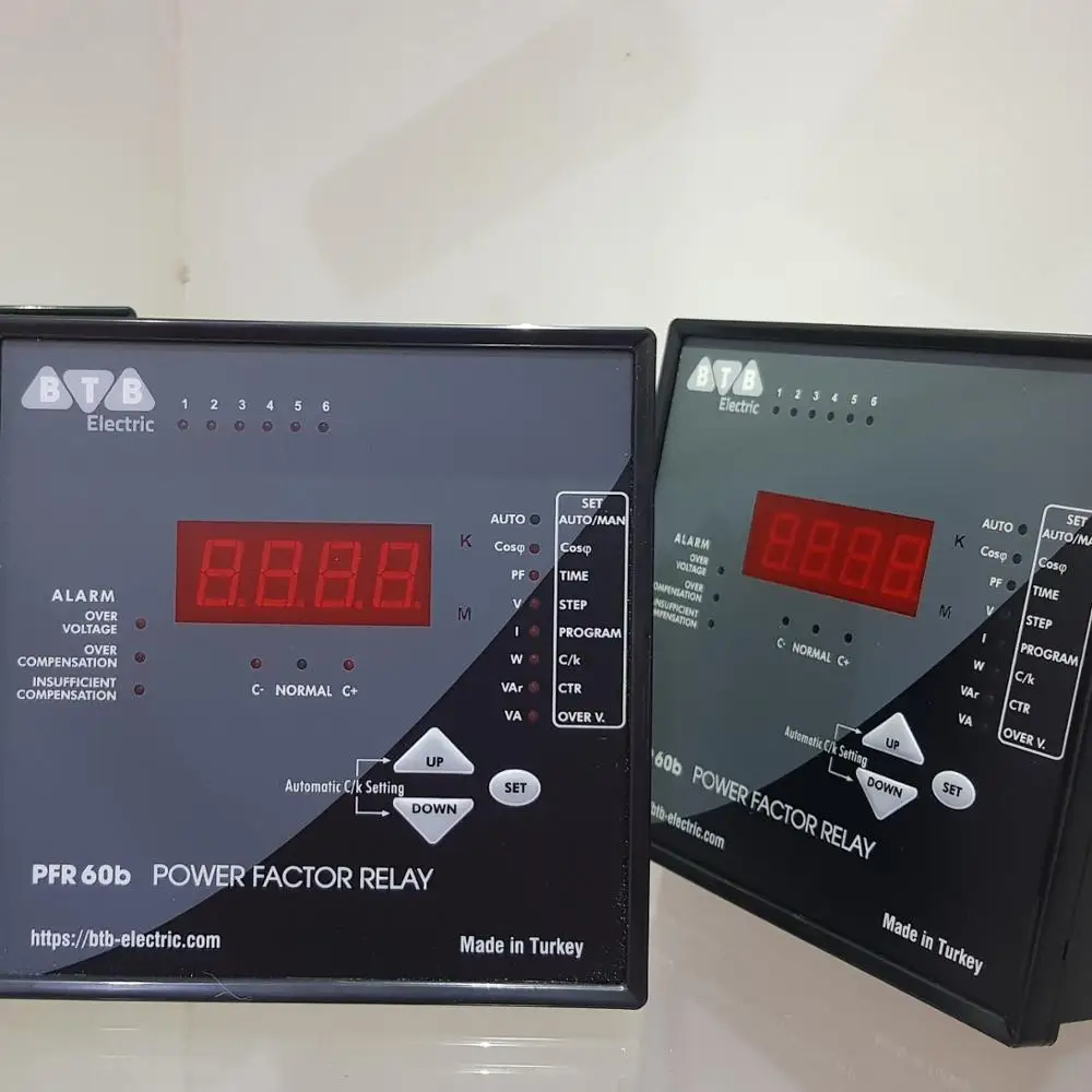 Power Factor Controller 6 Steps 96X96 Made In Turkey